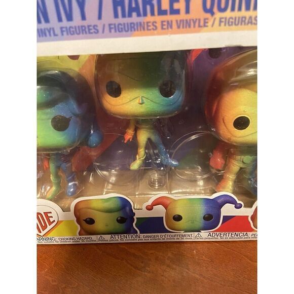 3 Pack Funko Pop Heroes DC Comics Pride Poison Ivy Harley Quinn Robin Figures - Picture 4 of 13